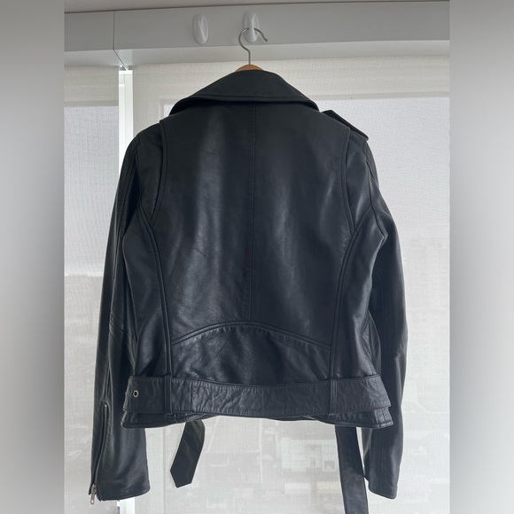 100% leather biker-style jacket, near-perfect condition - Picture 3 of 12